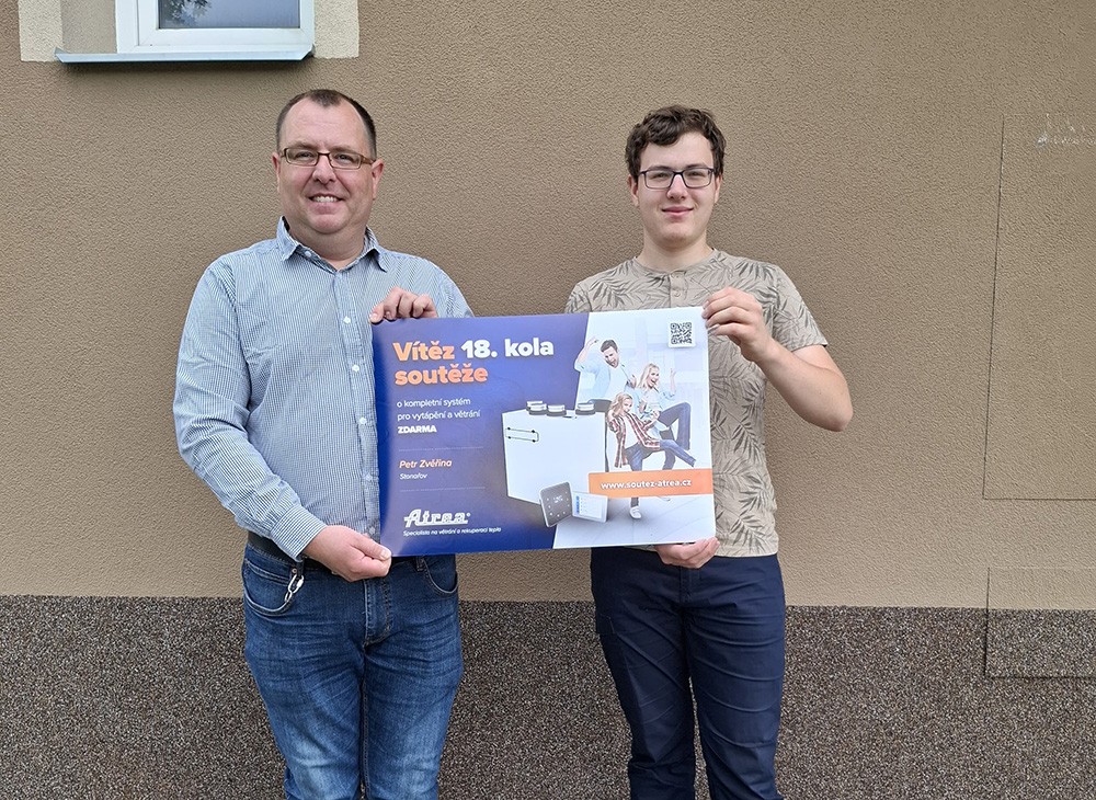 18. kolo soutěže o kompletní systém pro vytápění a větrání zná šťastné výherce!