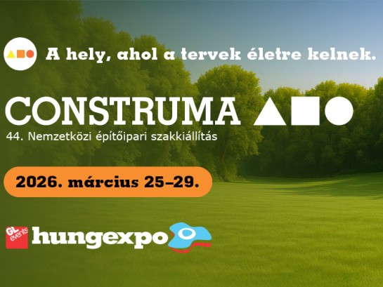 Meghívó a CONSTRUMA 2026 kiállításra, Budapest, március 25-29.!