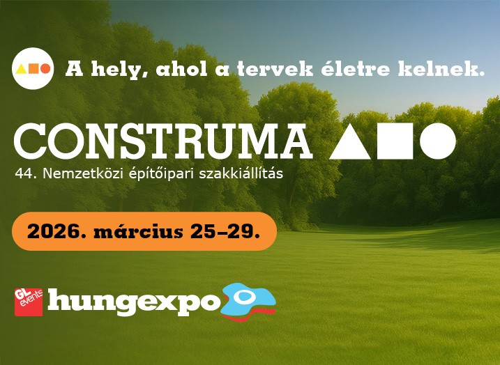Meghívó a CONSTRUMA 2026 kiállításra, Budapest, március 25-29.!