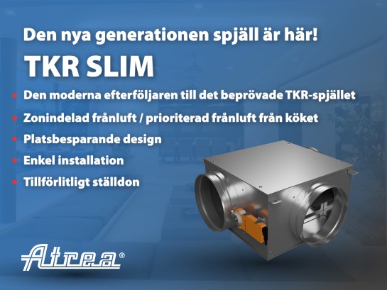 Ny generation av spjäll – TKR SLIM