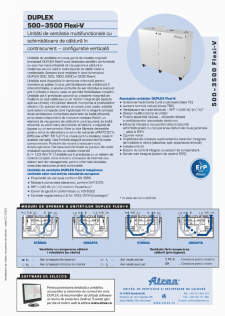 Catalog tehnic DUPLEX 500–3500 Flexi-V