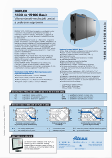 Tehnički katalog DUPLEX 1400–15100 Basic