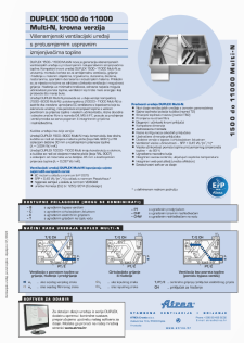 Tehnički katalog DUPLEX 500–11000 Multi-N