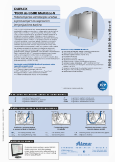 Tehnički katalog DUPLEX 1500–6500 MultiEco-V