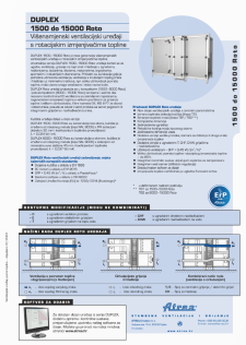 Tehnički katalog DUPLEX 1500–15000 Roto