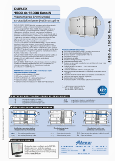 Tehnički katalog DUPLEX 1500–15000 Roto-N