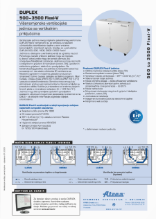 Tehnički katalog DUPLEX 500–3500 Flexi-V