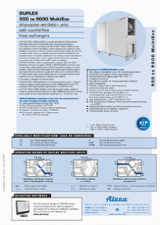 Technical catalogue DUPLEX 500–9000 MultiEco