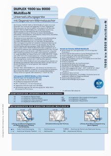 Technischer Katalog DUPLEX 1500–9000 MultiEco-N