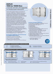 Technischer Katalog DUPLEX 1500–15000 Roto