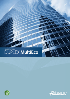 Resumé markedsføringskatalog DUPLEX MultiEco