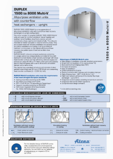 Tехнически каталог DUPLEX 1500–8000 Multi-V