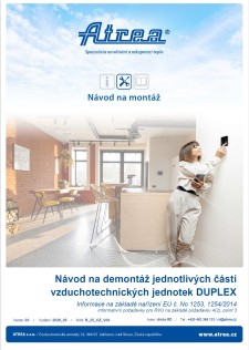 Instrukce k demontáži komponent jednotek DUPLEX RVU