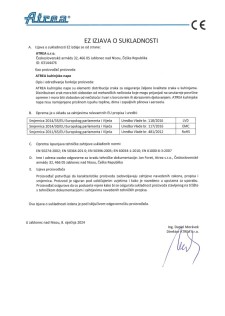 Ez izjava o sukladnosti – ATREA kompaktna upravljačka kutila