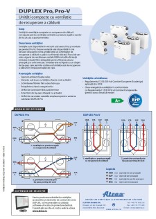 Catalog tehnic DUPLEX Pro/Pro-V