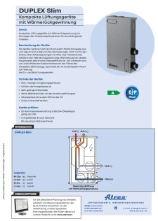 Technischer Katalog DUPLEX Slim