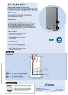 Katalog techniczny DUPLEX Slim