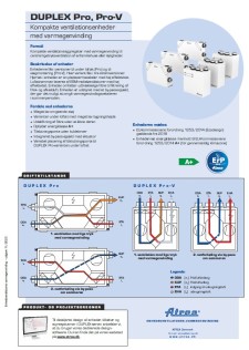 Teknisk katalog DUPLEX Pro/Pro-V