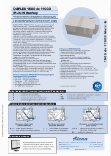 Katalog techniczny DUPLEX 1500–11000 Multi-N