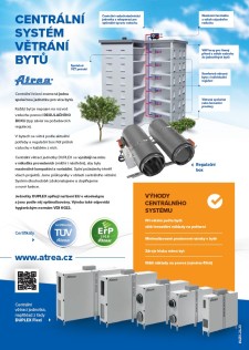 Leták centrální a decentrální systém větrání bytů