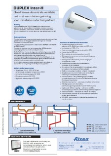 Technische catalogus DUPLEX Inter-H