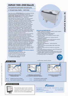 Katalog techniczny DUPLEX 1400–2400 Silent-N