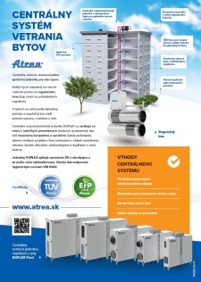 Leták centrální systém větrání bytů