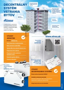 Leták decentrální systém větrání bytů