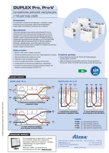 Katalog techniczny DUPLEX Pro / Pro-V