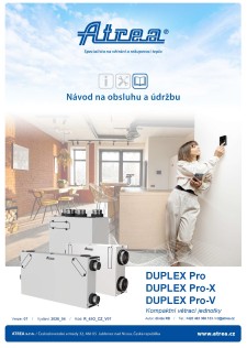 Návod na obsluhu DUPLEX Pro / Pro-X / Pro-V