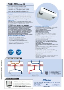 Műszaki katalógus DUPLEX Inter-H