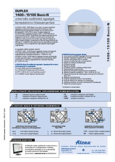 DUPLEX 1400–15100 Basic-N Műszaki katalógus