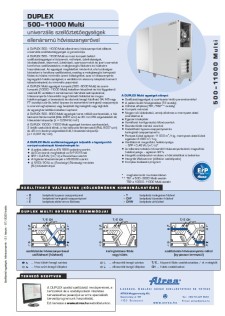 DUPLEX 500–11000 Multi Műszaki katalógus