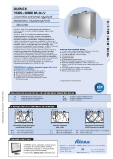 DUPLEX 1500–8000 Multi-V Műszaki katalógus
