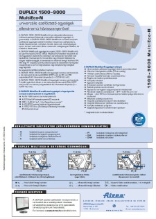 DUPLEX 1500–9000 MultiEco-N Műszaki katalógus