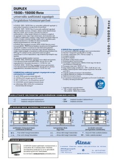 DUPLEX 1500–15000 Roto Műszaki katalógus