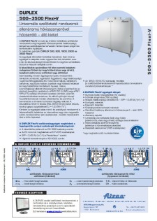 DUPLEX 500–3500 Flexi-V Műszaki katalógus