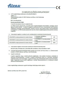 EK-Megfelelőségi nyilatkozat – Konyhai páraelszívók ATREA