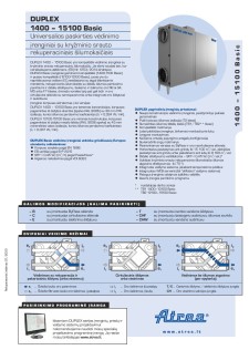 Techninis katalogas DUPLEX 1400–15100 Basic