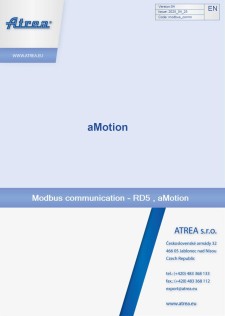 Modbus communication - RD5, aMotion
