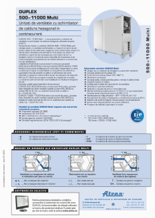 Catalog tehnic DUPLEX 500–11000 Multi