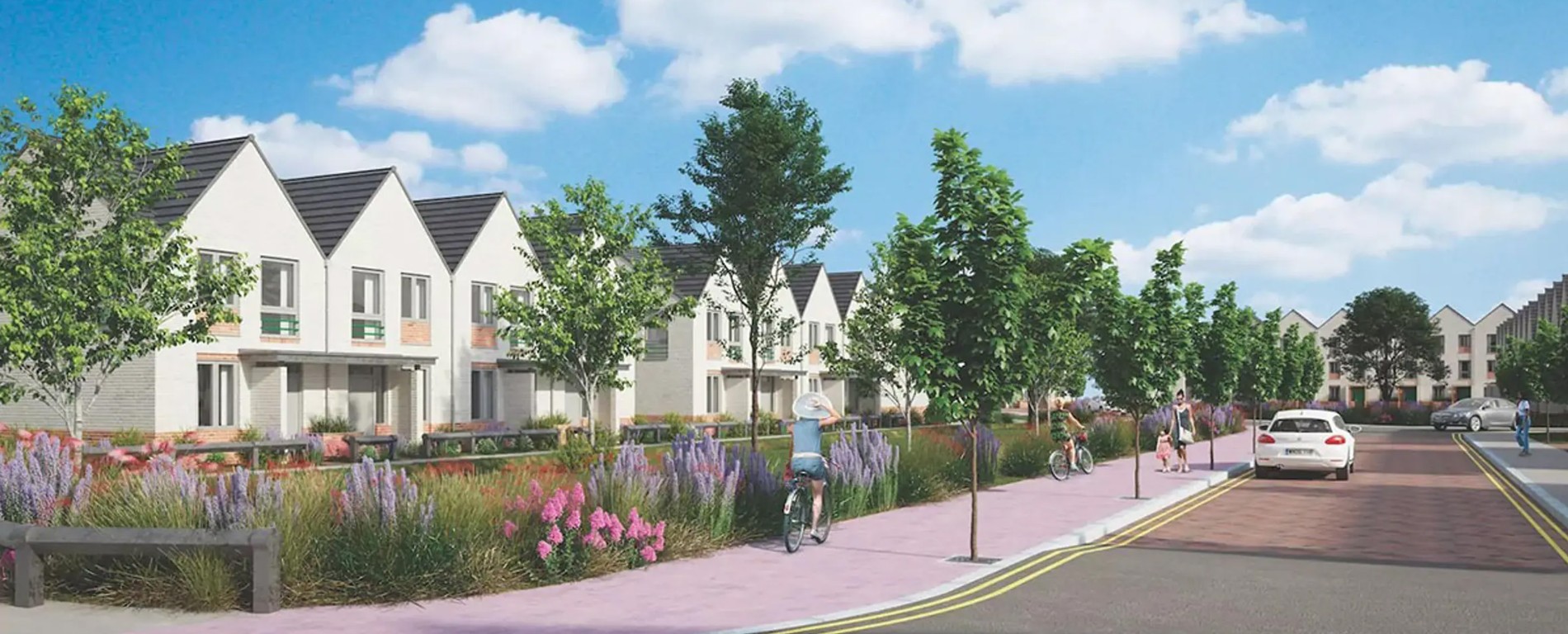 Rezidenční čtvrť v Cardiffu