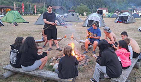 Tents for children's summer camp